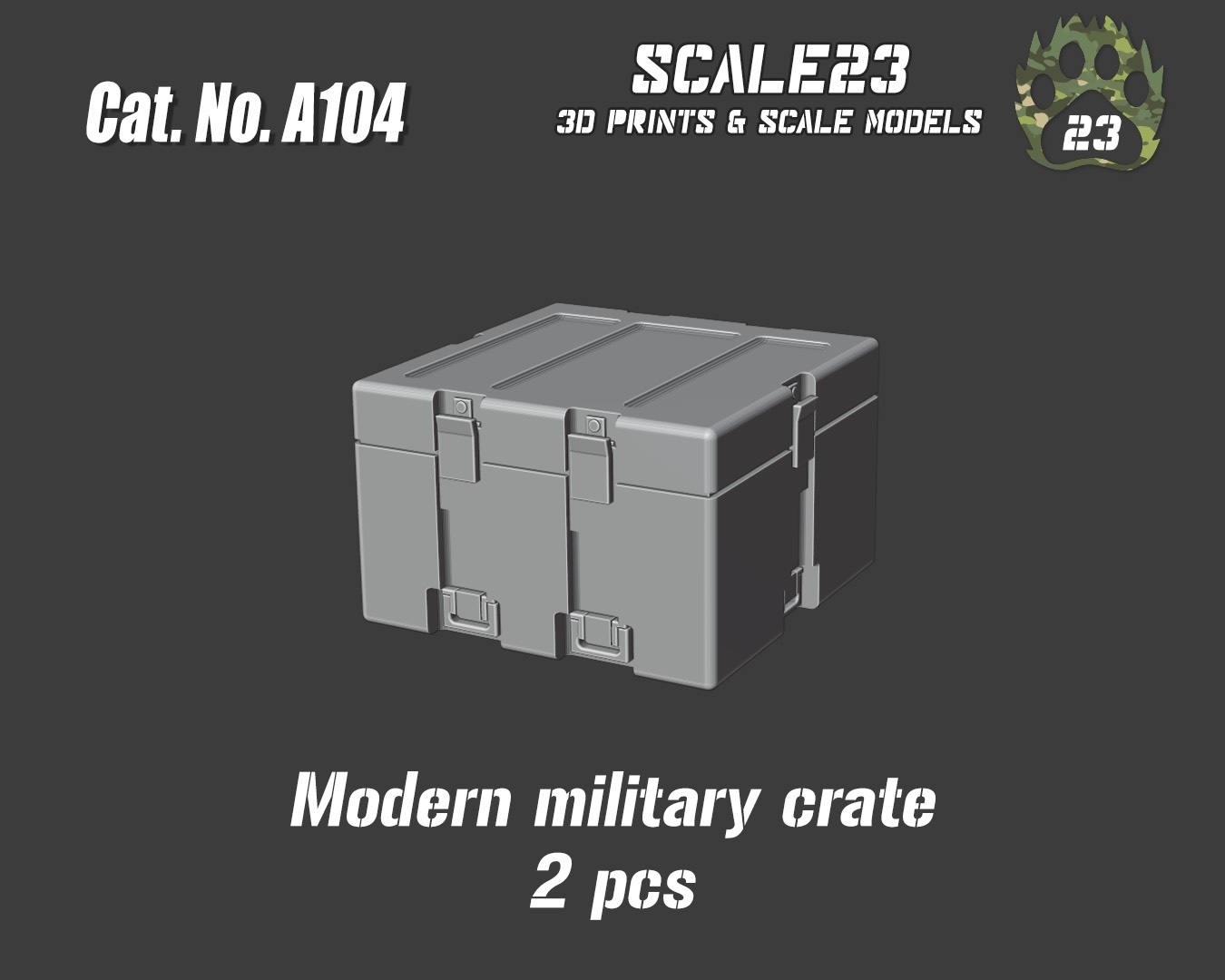 Modern military box (2pc)