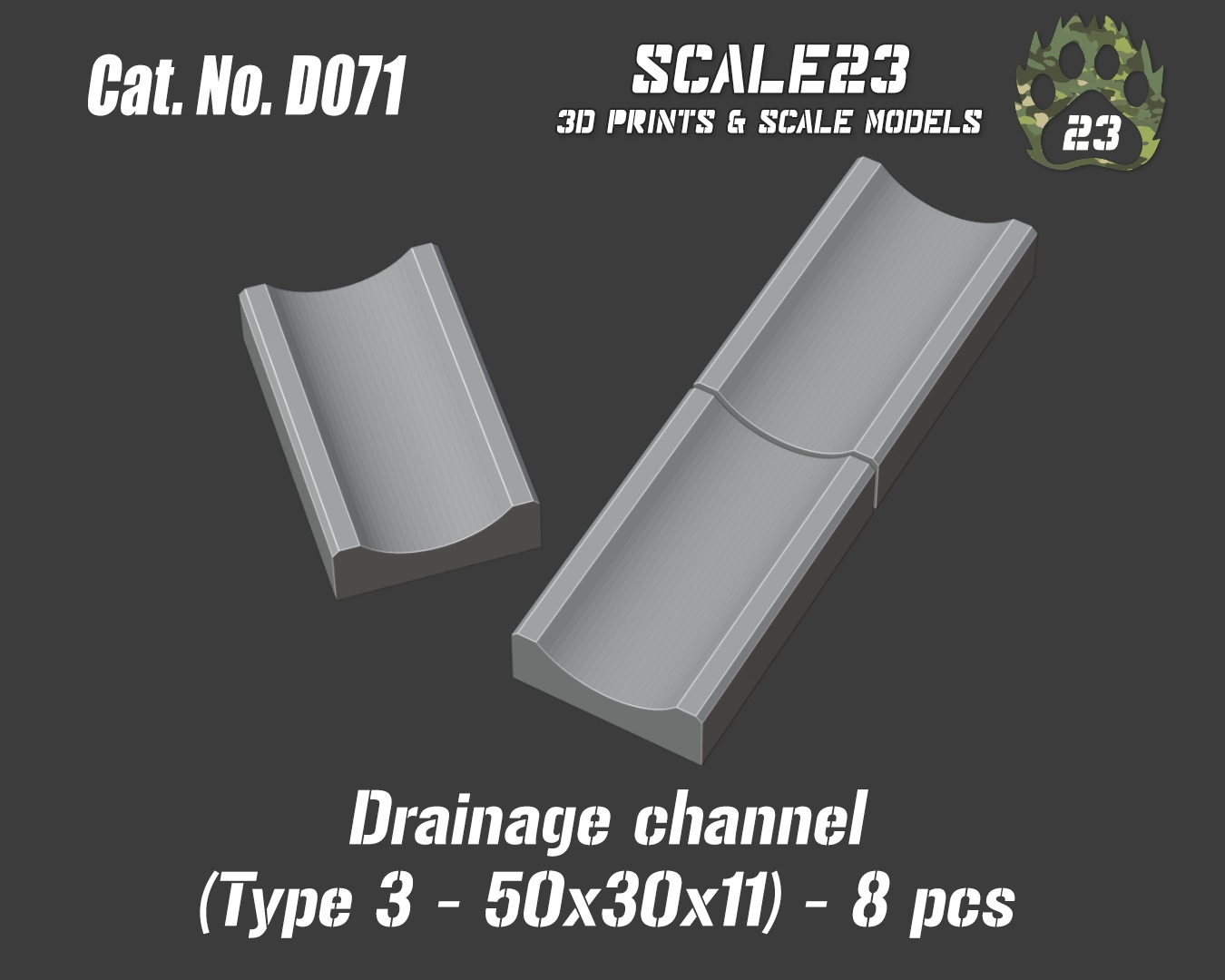 Drainage channel 50x30x11 (8p)