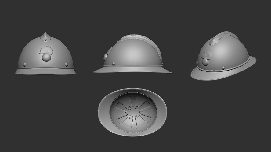 French helmet M15 - detail (10pc)