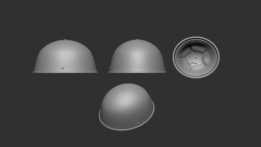 British RAC / tank helmet Mk.II - detail (10pc)