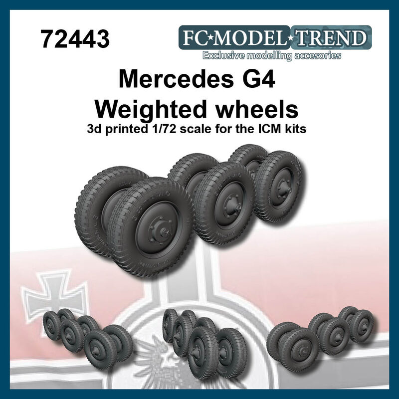 Mercedes Benz G4 "gelande" weighted wheels