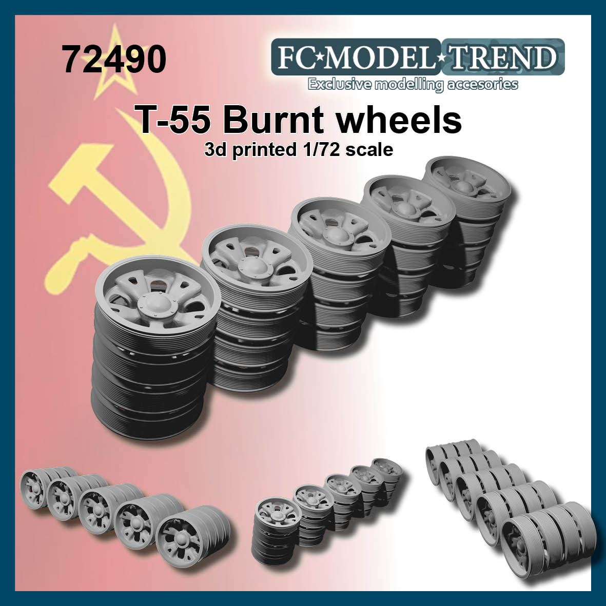 T-55 burnt wheels