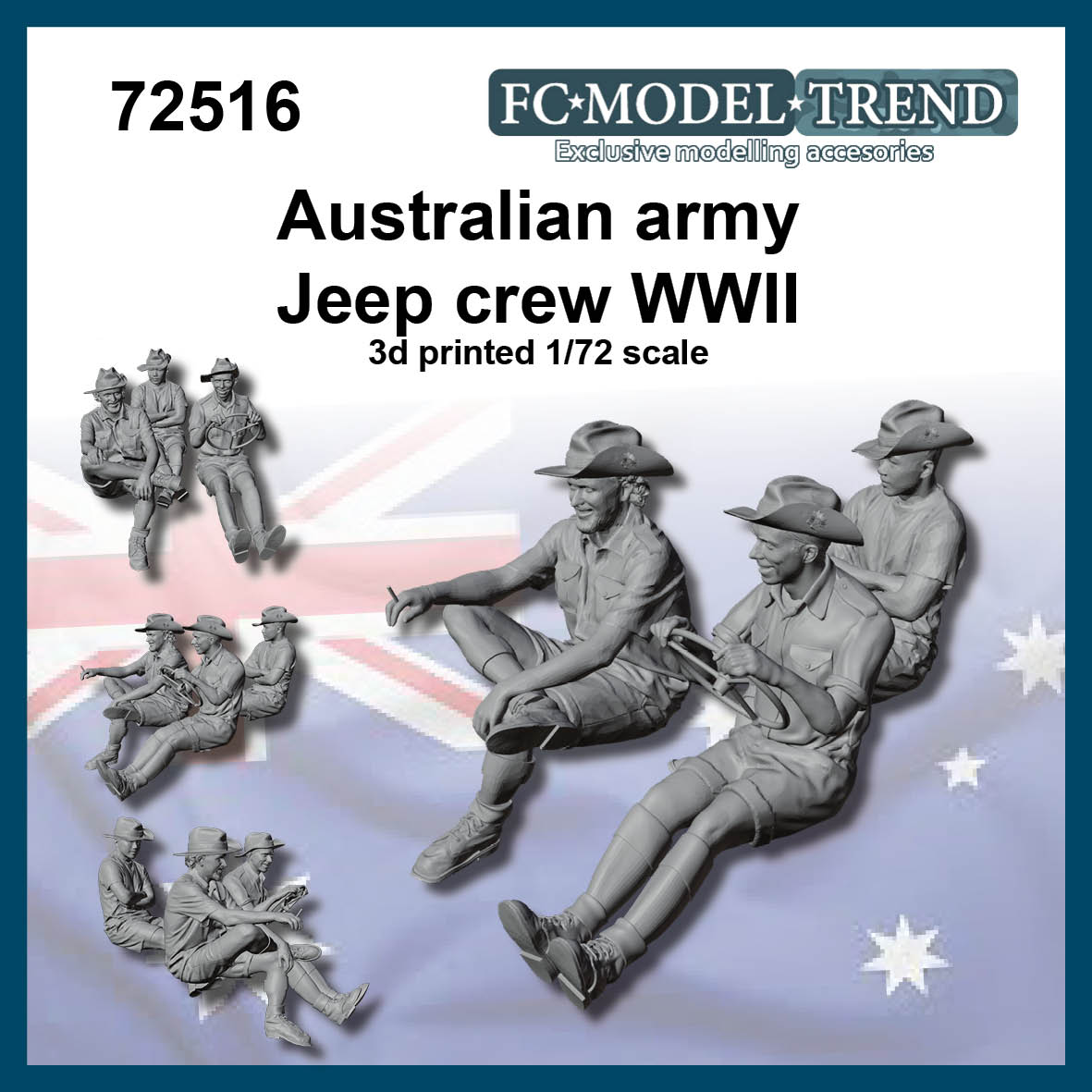 WW2 Australian jeep crew