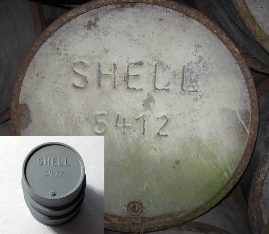 200L heavy oil drum - SHELL (4pc)