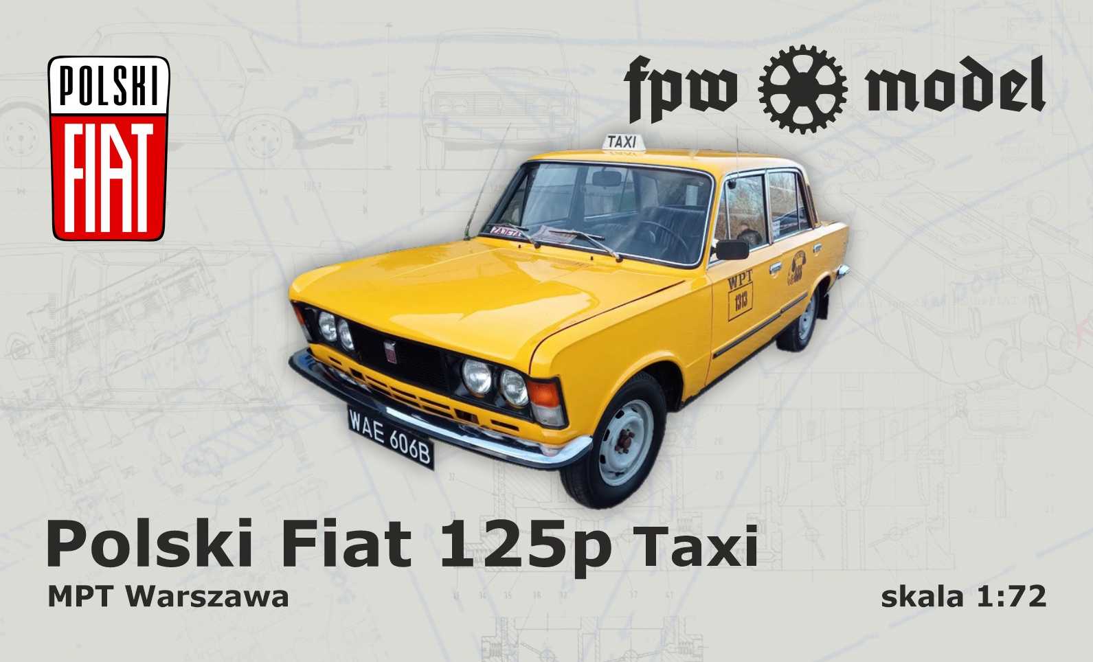 Polski Fiat 125p - late "taxi"