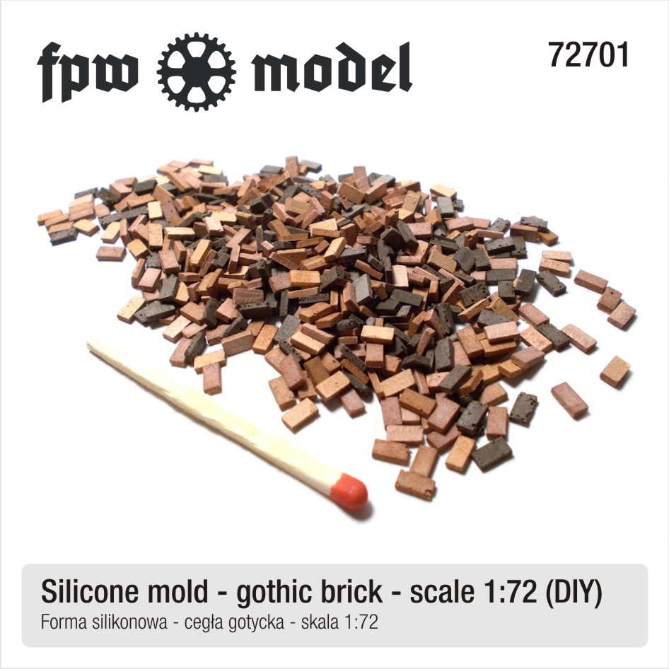 Silicone mould - universal medium brick