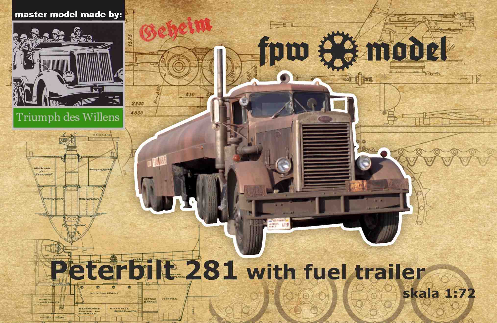 Peterbilt 281 with fuel trailer