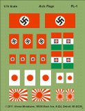 Axis Air recognition flags: German and Japanese