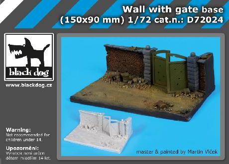 Wall with gate base - set 1 (150x90 mm)