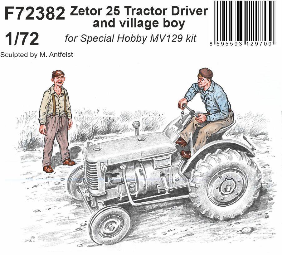 Tractor driver & boy