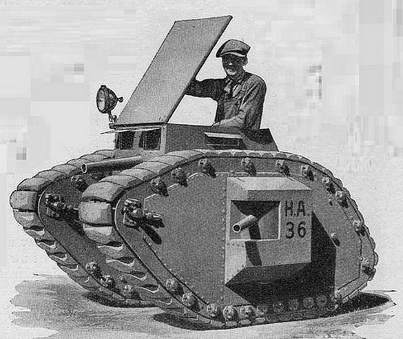 Holt one man tank 1918