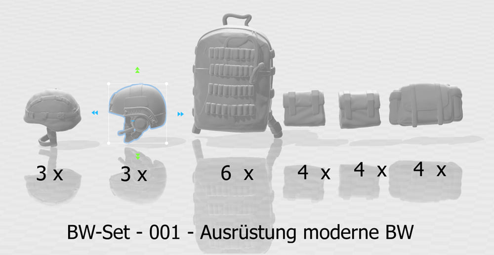 Bundeswehr helmets & packs - modern