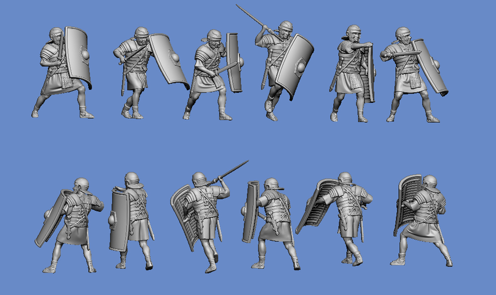 Roman legionnaires - fighting