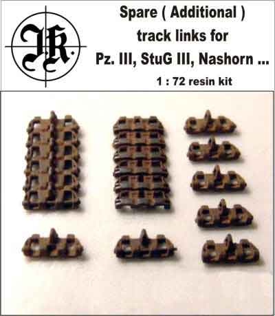 Spare track links - Pz.III,StuG III, Nashorn ... (16pcs.) - Click Image to Close
