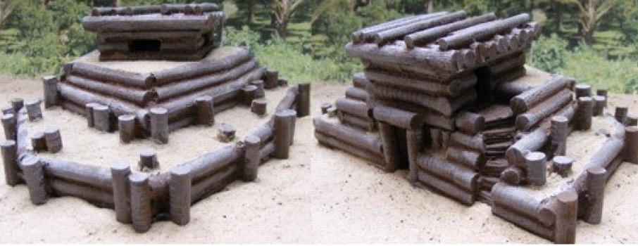 Japanese coconut trunk bunker - machine gun