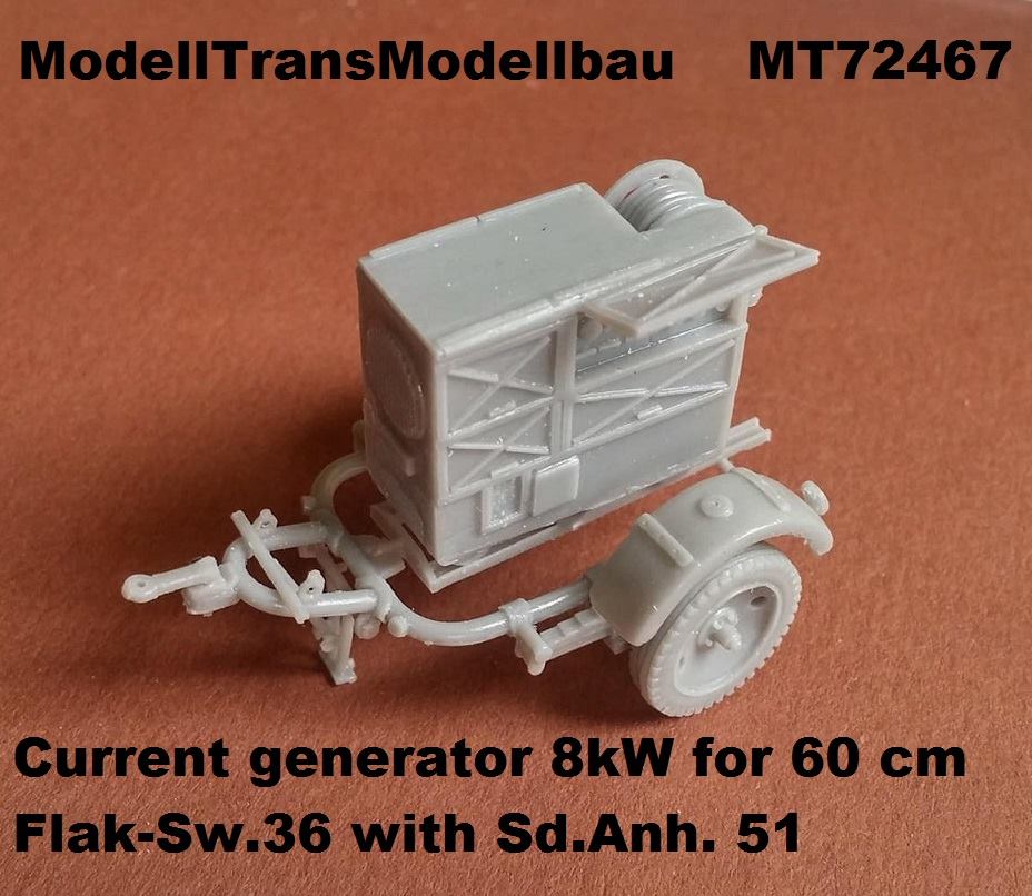 60 cm Flak-Sw.36 generator 8kW auf Sd.Anh.51